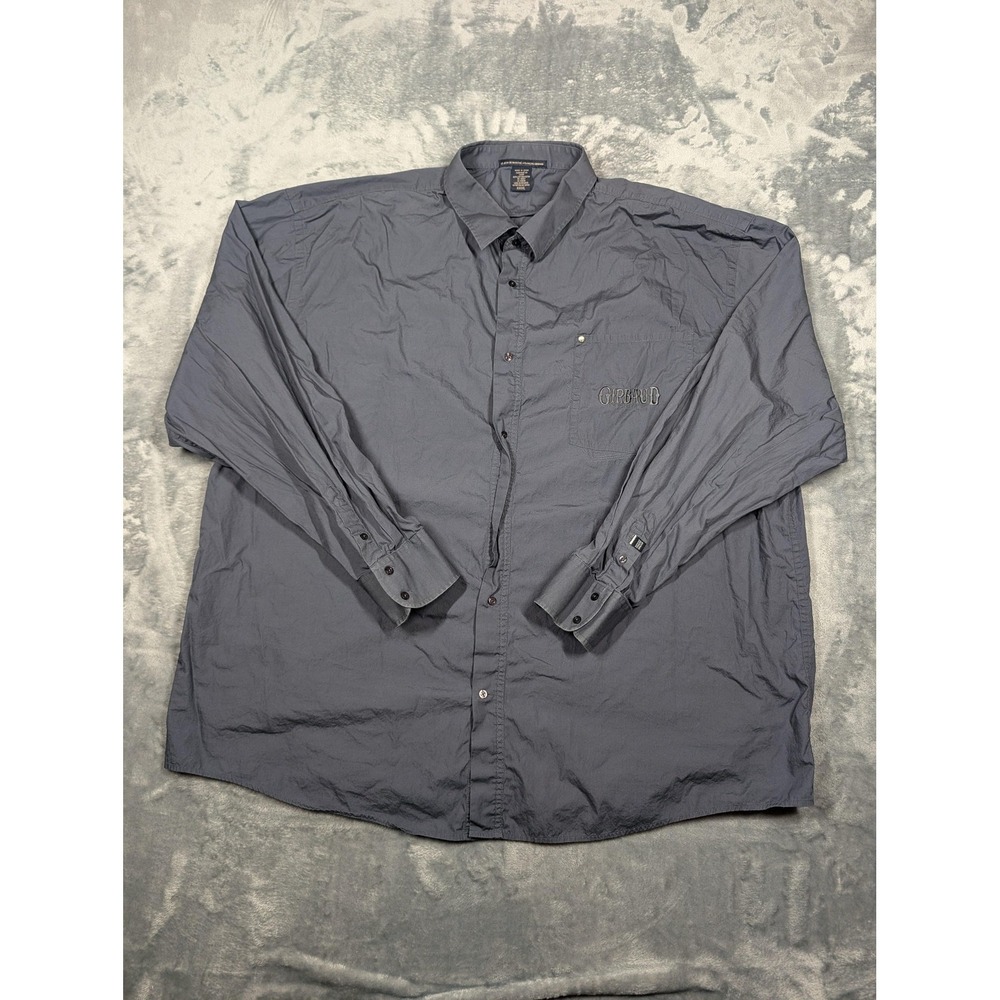 Girbaud Shirt Mens 4XL Button Down Long Sleeve Pocket Casual Top